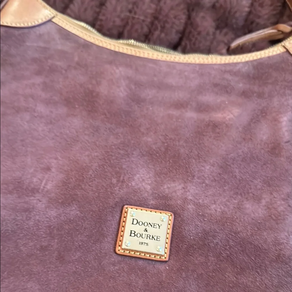 Dooney & Bourke Brown Suede Women's Bag - Picture 6 of 8